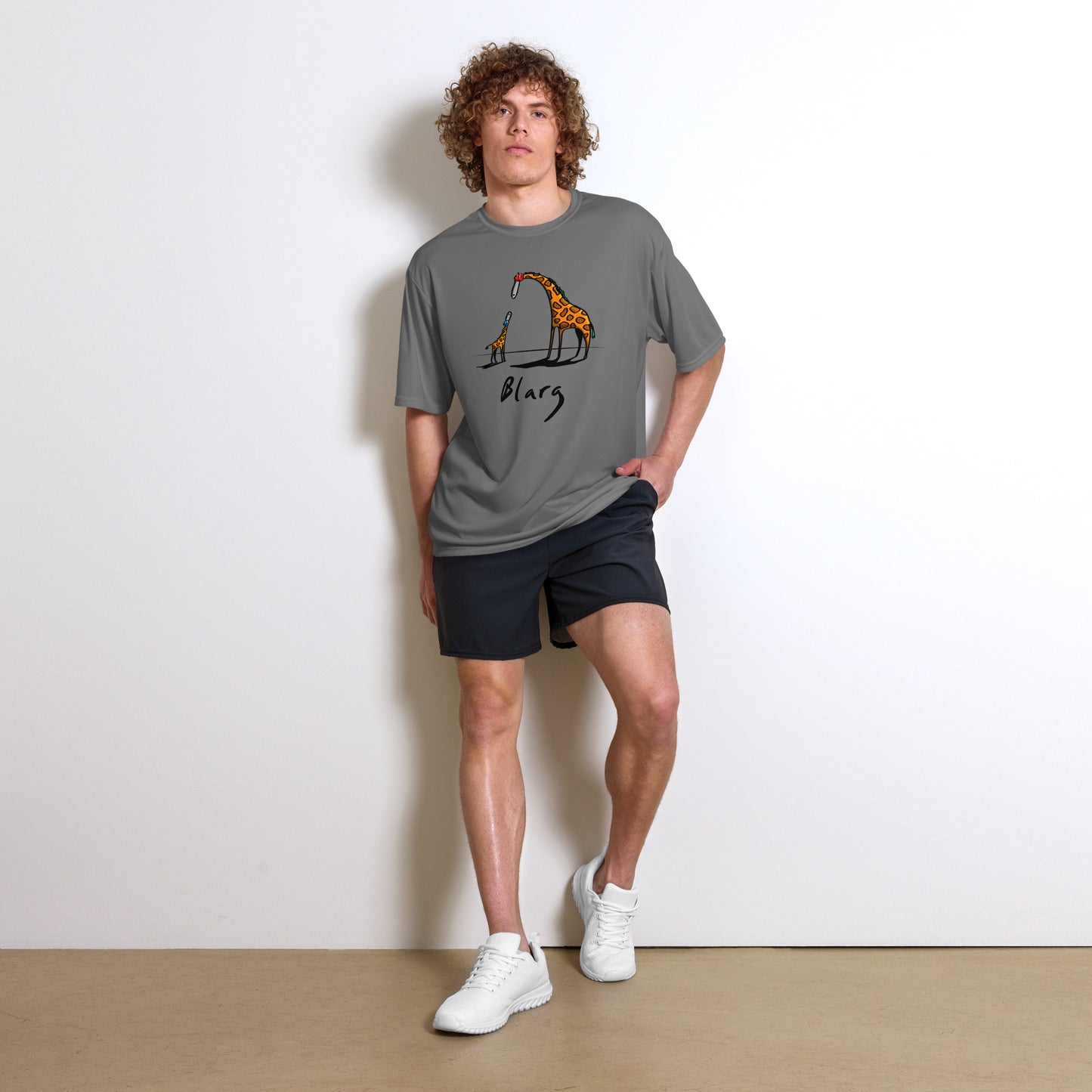 Blarg Chainhead Giraffe Unisex performance crew neck t-shirt