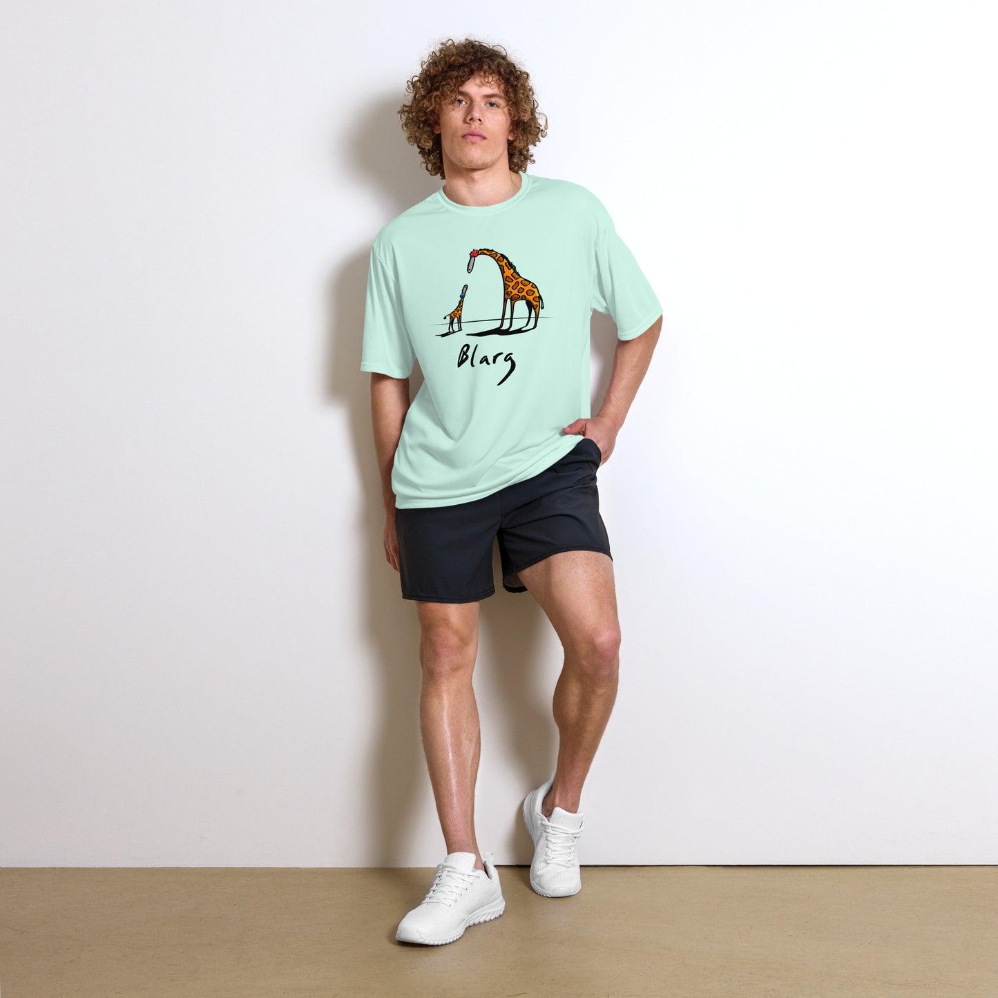 Blarg Chainhead Giraffe Unisex performance crew neck t-shirt