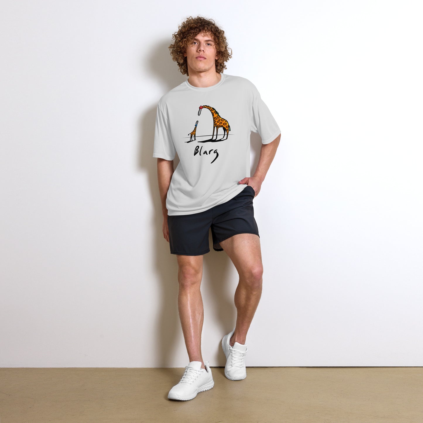Blarg Chainhead Giraffe Unisex performance crew neck t-shirt