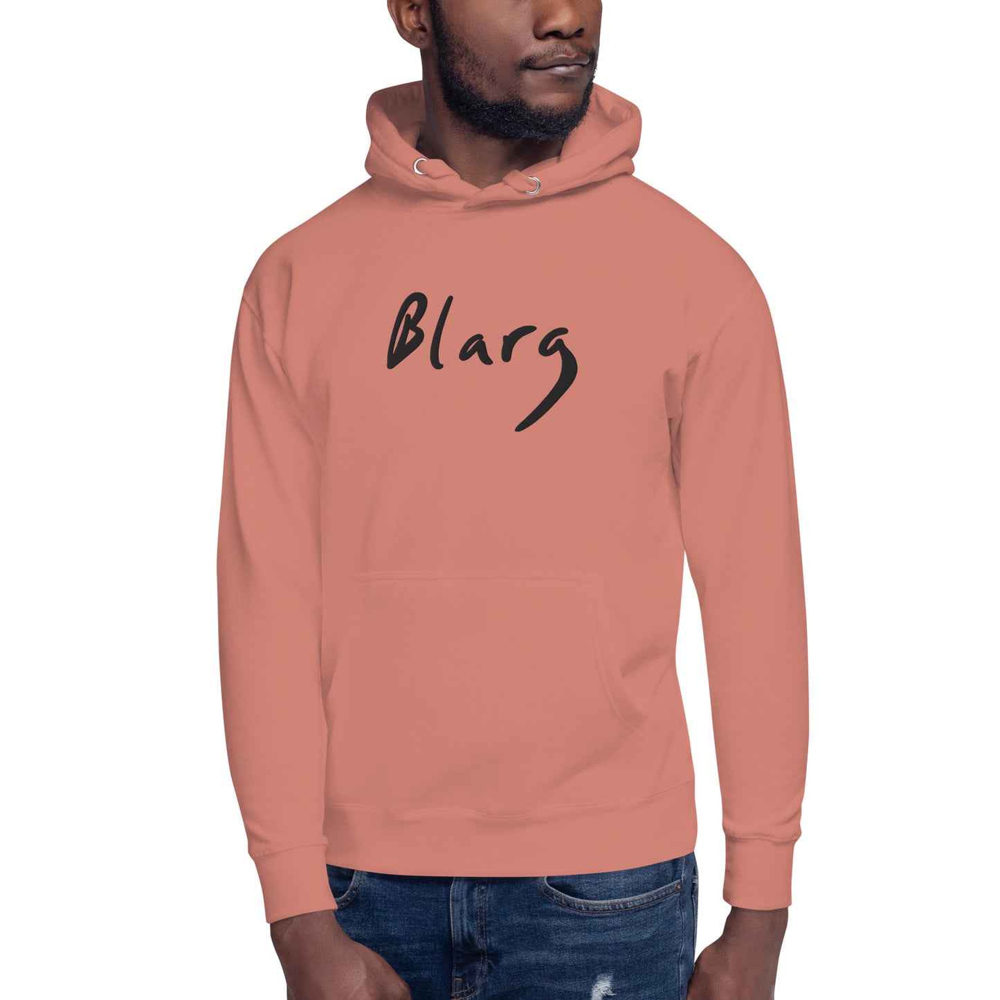 Blarg Minimal Black Unisex Hoodie