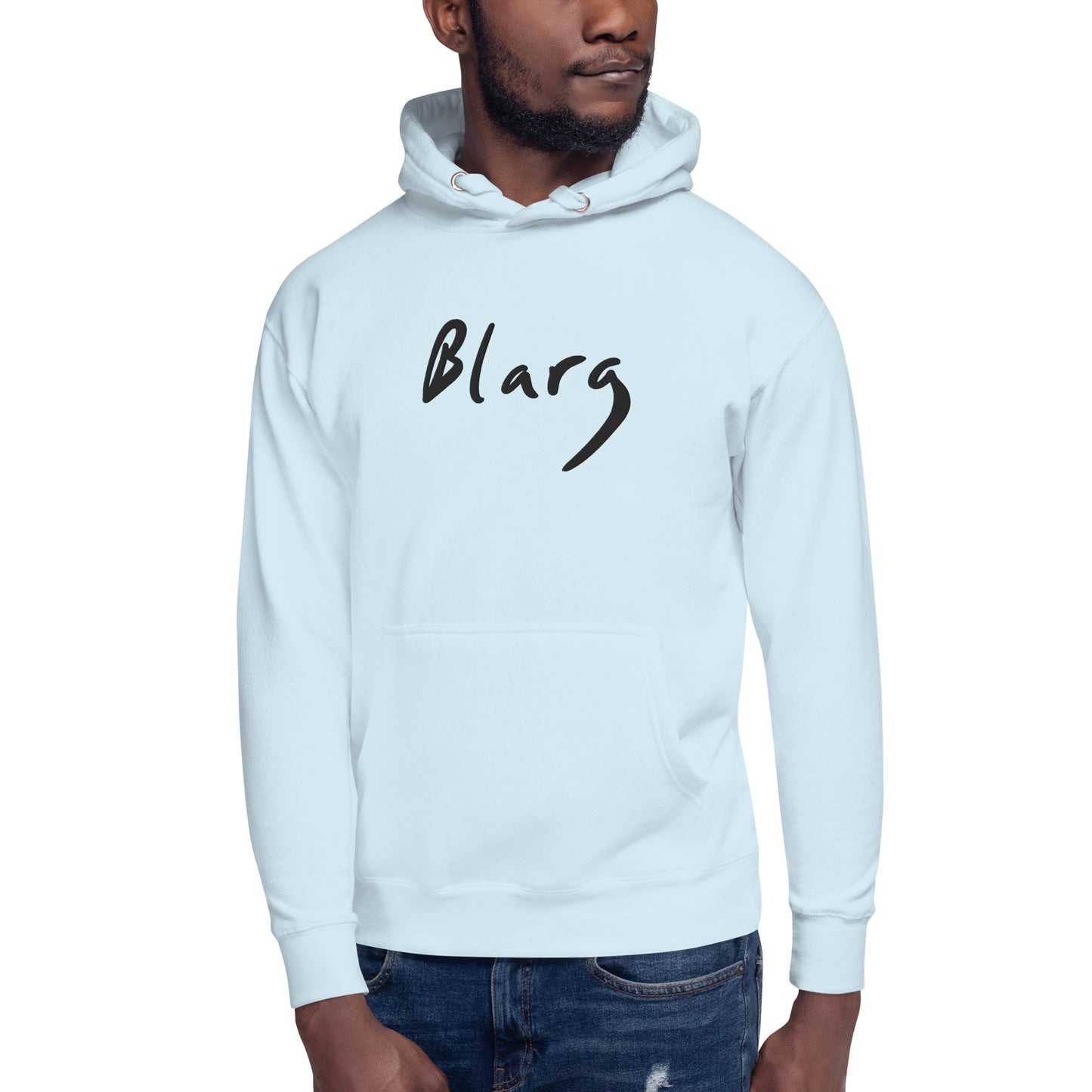 Blarg Minimal Black Unisex Hoodie