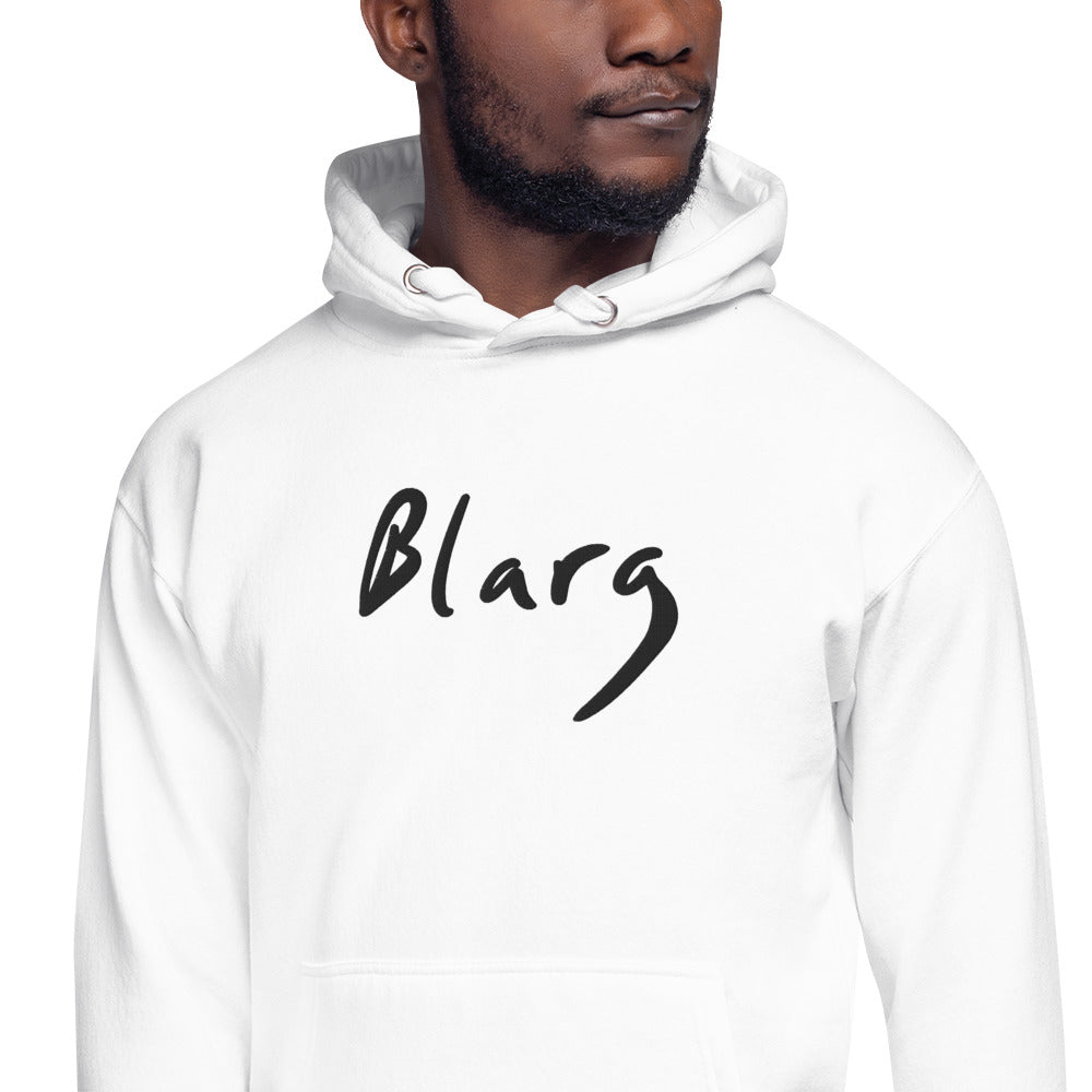 Blarg Minimal Black Unisex Hoodie